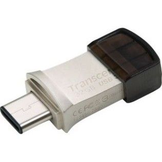 TRANSCEND Cle USB 32 Go JetFlash 890S - USB 3.0 + Type C USB3.1