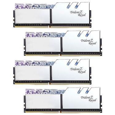 G.Skill Trident Z Royal 32 Go (4x8Go) DDR4 4000 MHz CL17 - Argent - F4-4000C17Q-32GTRSB