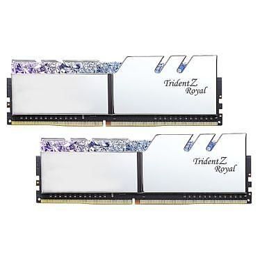 G.Skill Trident Z Royal 32 Go (2x16Go) DDR4 4000 MHz CL16 - Argent - F4-4000C16D-32GTRS