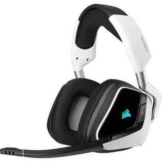 Corsair VOID ELITE RGB Casque Gaming Wireless surround 7.1 - Blanc  - CA-9011202-EU/RF