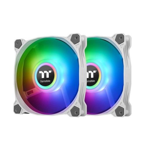 Thermaltake Pure Duo A14 ARGB Radiator Fan x 2 - Blanc