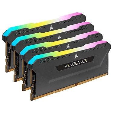 Corsair Vengeance RGB PRO SL Series 32 Go (4x8Go) DDR4 3200 MHz CL16 - Noir