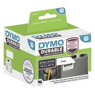 Dymo LW Rouleau d&#39;étiquettes universelles permanentes blanches - 57 x 32 mm