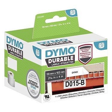 Dymo LW Rouleau d&#39;étiquettes universelles permanentes blanches - 102 x 59 mm