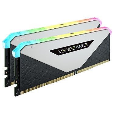 Corsair Vengeance RGB RT 32 Go (2x16Go) DDR4 3600 MHz CL18 - Blanc