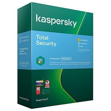 Kaspersky Total Security - Licence 5 postes 2 ans