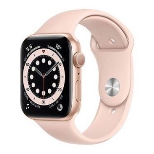 Apple Watch Series 6 GPS Aluminium Gold Bracelet Sport Pink Sand 44 mm