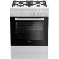 Beko Cuisinière gaz FSG62010FW 4 foyers Blanc