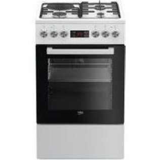 Beko Cuisinière mixte FSE53321DWCS 4 foyers Blanc