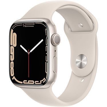 Apple Watch Series 7 GPS Aluminium Stellar Light Sport Band 45 mm