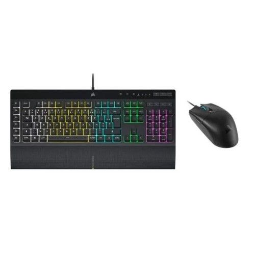 Pack Clavier filaire Corsair K55 RGB PRO + Souris filaire Corsair Harpoon RGB PRO