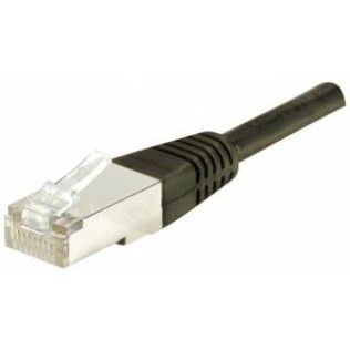 Cable RJ45 CAT5 FTP Blindé Noir 0.70m