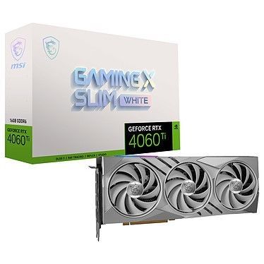 MSI GeForce RTX 4060 Ti GAMING X SLIM WHITE 16G