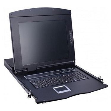 Dexlan console rackable double rail 1U pour serveur - écran TFT 18.5" (DX1808-VUP2)